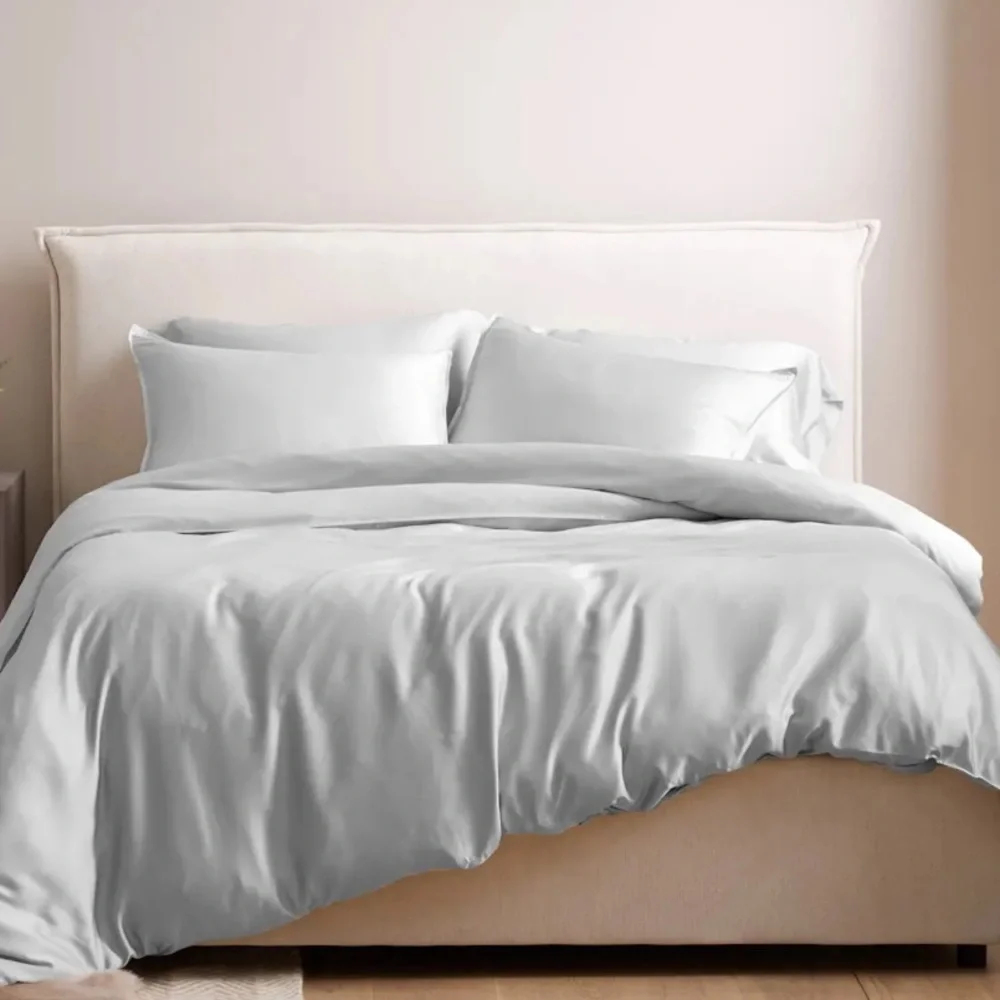 NWOT Quince Bamboo Duvet Cover King (Grey)